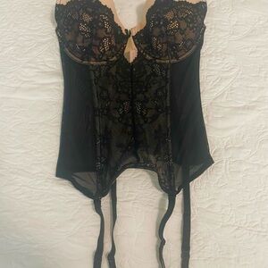 Victoria's Secret Black Lace Bustier